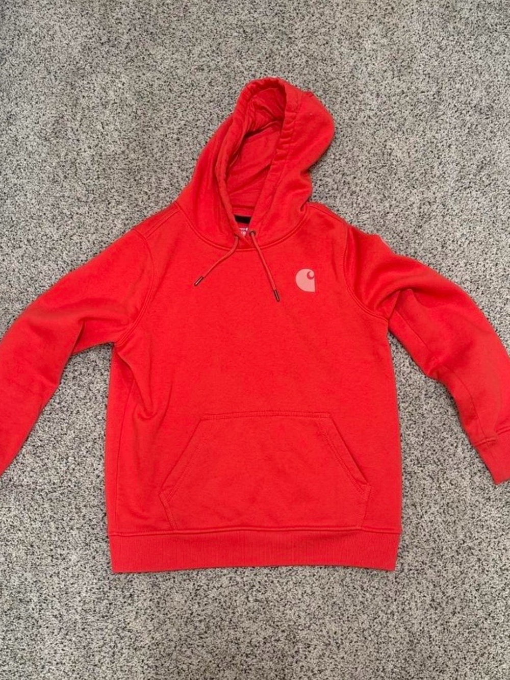 Carhartt Red Hooded Pullover Sweatshirt